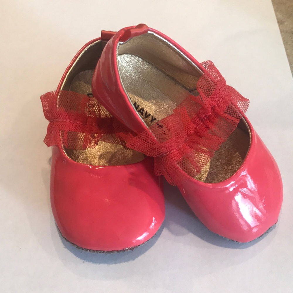 Cute coral baby shoes